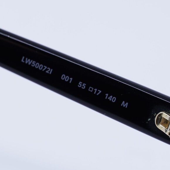 Loewe LW50072I 001 Eyeglasses Black 55mm Geometric Frame - Picture 6 of 10